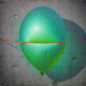 Grön ballong