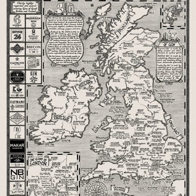 Ginkarta över Storbritannien och Irland.